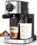 Barista-Grade 3-In-1 20 Bar Espresso Machine For Home Use With Dual Boiler And Automatic Milk Frother, Makes Espresso, Latte And Cappuccino From Ground Coffee Or Capsules, 57oz Water Tank, Touchscreen Control