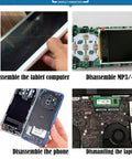 14 Piece Stainless Steel Dual End Spudger Pry Tool Kit used for disassembling tablet, MP3, phone, laptop displays