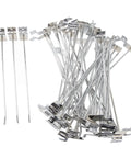 Slot Board Hook Set 20cm Aluminum Alloy 3.3mm Pro Grade Heavy Duty Slat Wall Hanging Hooks 50 Pcs
