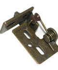 Straight Up Heavy Duty 1/2 Inch Overlay Self Closing Knife Hinge With Smooth Glide Nylon Roller For Full 180 Degree Opening, bronze finish.