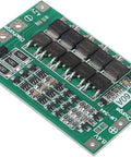 No Fuss Plug And Play 3S 60A Balance Charger Panel For 18650 Lithium Cell Packs, green circuit board with connectors and components.