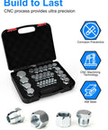 JIC Plug And Cap Kit 72Pcs 37 Degree Flare Fittings Set For Hydraulic Hose And Pipe End Protection Heavy Duty Kit in Box