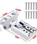 Heavy Duty Aluminum Casement Flag Hinge For Plastic And Steel Doors, High Security Sash Hinge, white finish, dimensions shown