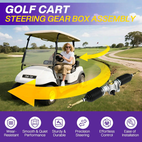 Precedent Steering Gear Box Assembly For Club Car Onward Tempo 2004 Up Golf Carts Replaces OEM 102288601 103679701 Heavy Duty