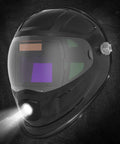 Auto Darkening Welding Helmet With LED Light And Large Viewing Area 3.86 By 2.44 Inches, Top Optical Clarity, Black Starry Sky Design