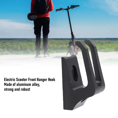 Aluminum Alloy Scooter Front Hook For M365 And Electric Scooters, Easy Carrying Attachment in sturdy black finish