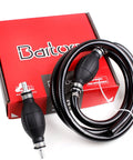 3/8 Inch Nylon Braided Marine Fuel Hose Line With Primer Bulb, 6 Feet, Ethanol Compatible, Low Permeation, with box