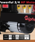 Powerful 3/4 HP motor of Heavy Duty Badass Benchtop Wood Lathe Machine 12 By 18 Inch 550 Watt, showcasing performance details.