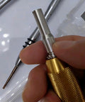 Close-up of All-In-One Lighter Repair Kit tool showcasing precision parts for L2 gas valve disassembly and repair.