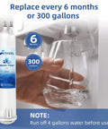 Water Filter Replacement For Whirlpool And Kenmore Refrigerators Replacing Models 9083 9030 4396841 4396710 Edr3rxd1 Coldspot And More Everydrop 3 Compatible 1 Pack For Fresh Tasting Water And Ice At Home next to a hand filling a glass with water.