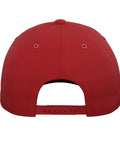 Back view of red Adjustable Printed Baseball Hat For Sailplane Lovers And Club Pilots with snap closure