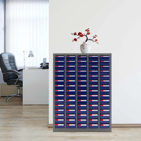 Bolt And Nut Tool Storage Cabinet With 75 Drawers For Garage And Workshop Organization Made With ABS Drawers And Heavy Duty Metal Shelves
