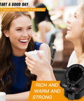 Women enjoying coffee with Full Assembly Replacement Pod Holder Needle Kit for Keurig 2.0 overlay shown