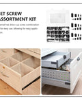 Homoyoyo Steel Set Screw Assortment Kit With Wrenches Includes 22 Sizes M2 To M8 Black Internal Drive Machine Screws in storage case