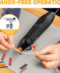 Dual Temp Heat Gun For Crafting And DIY With 482F And 662F Settings, Fast Heat Up, 6.6 Ft Cord, Reflector Nozzle, in use for shrink wrap