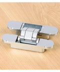 Three Way Adjustable Concealed Invisible Door Hinges Up To 60kg For Cabinets And Frames, Heavy Duty Steel Finish