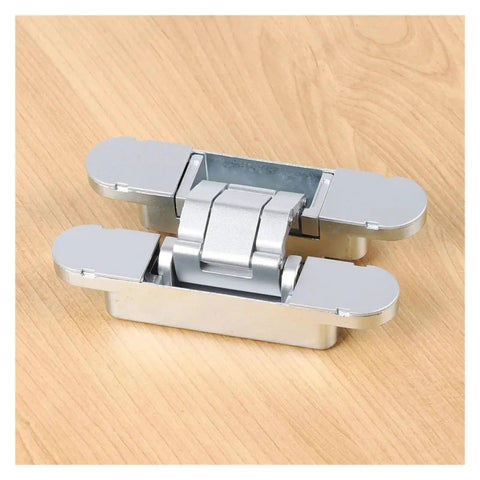 Three Way Adjustable Concealed Invisible Door Hinges Up To 60kg For Cabinets And Frames, Heavy Duty Steel Finish