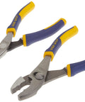 2-Piece Pliers Set with 6-Inch Slip-Joint and Long Nose, Nickel Chromium Steel, ProTouch Grips, Anti-Pinch Design