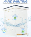 Newest Windows 8 Frame Beehive Kit hand painted with water-resistant features and environmental standards message.