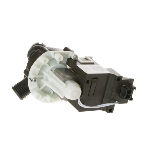 Dishwasher Drain Pump Replacement WD35X20553 for Fast Water Drainage, Easy DIY Install, durable plastic housing, side view