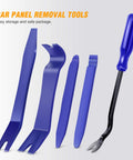 5 Piece Auto Trim Removal Tool Kit No Scratch Pry Set For Car Door Panels Clips And Dashboard Nylon Construction