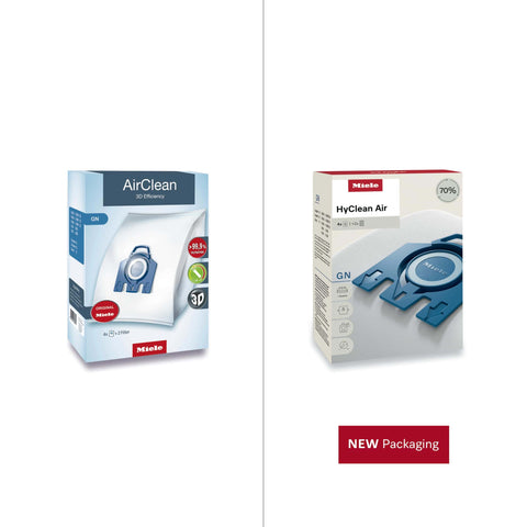 HyClean GN Vacuum Bags Compatible With Complete C2 C3 S8 S5 S2 Canisters Pack of 4 Bags And 2 Filters Slim Design With New Packaging