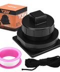 Stock Tank Drain Plug Kit Fits 50 70 100 150 300 Gallon Tanks Replacement Plug For 2 Inch Holes Compatible With Most Stock Tanks Easy Install Durable Waterproof Seal, close-up view