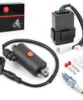 Kawasaki Bayou 300 Ignition Coil CDI Spark Plug Kit For KLF300 1988 2004 4x4 ATV Replacement Parts Plug And Play