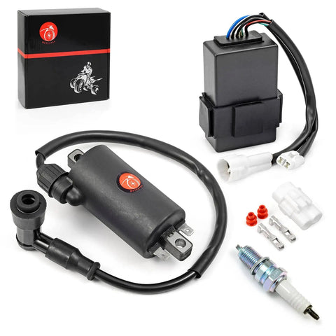 Kawasaki Bayou 300 Ignition Coil CDI Spark Plug Kit For KLF300 1988 2004 4x4 ATV Replacement Parts Plug And Play