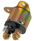 Starter Solenoid Relay For Predator 420cc Engine And Honda GX Series generators, copper coil and silver contacts shown in close-up