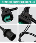 Kick Your Climate Game Up With This Outside Ambient Air Temperature Sensor Connector Plug And Wire Harness Kit For Mercedes Models showing close-up of connector plug and wire harness.
