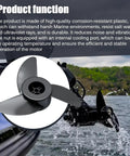 3.5 Inch Trolling Motor 3 Blade Propeller With Aluminum Prop Nut Replacement Fits MotorGuide XI3 XI5 MGM089B on motorboat