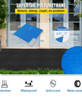 Concrete Texture Skin Mats Set 24x24 Inch Polyurethane Stamping Mats Slate Texture For Walls And Floors patio installation