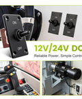 Waterproof Toggle Switch 12V DC 30A Heavy Duty 2 Pin SPST On Off With Panel Mount in car and machinery use