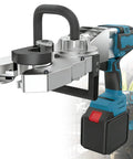90 Degree Rotatable Rebar Threading Machine With 800W Brushless Motor And 800Nm Torque, Cuts And Threads 16 To 40mm Steel Rebar In Seconds, Built Tough Multi Angle Cutting Tool For Foundations And Slabs, DIY Friendly, cordless clamp head