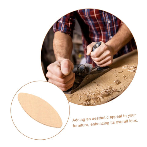 Real Deal Hardwood Biscuits 100 Pack Precision Joiner Slots in use for cabinet building with a smooth finish.