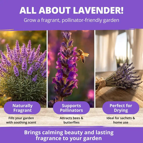 Grab Over 1500 Non GMO English Lavender Seeds for Indoor and Outdoor Planting Vera Variety High Germination True English Lavender Seed for Fragrance and Oil Quality