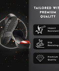 Heavy Duty Steel Toe Overshoes Delivering Tough As Nails Protection On Rough Job Sites Quick Slip On Safety Footwear Covers For Tradesmen Seeking Serious Toe Guard Gear with red tip detail.