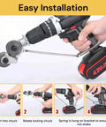 Electric Drill Plate Cutter Nibbler Attachment For Effortless DIY Friendly Cutting demonstration of installation steps