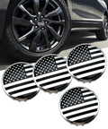 Four Piece Usa Flag Wheel Center Cap Covers Fresh Ride Upgrade Rim Hub Caps Three Point Two Seven Inches 83Mm for GMC trucks.