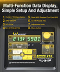Omni210 All In One 200A 6 In 1 Multi-Process Welder display panel with controls for settings and adjustments for home shop use.