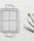 Ultrasonic Cleaning Basket For Delicate Gear And Jewelry Stainless Steel Lab Accessory That Keeps Small Parts Secure Boosts Fluid Circulation And Prevents Tangles In Watch Parts Jewelry Pieces And Tiny Tools, mesh tray with handle