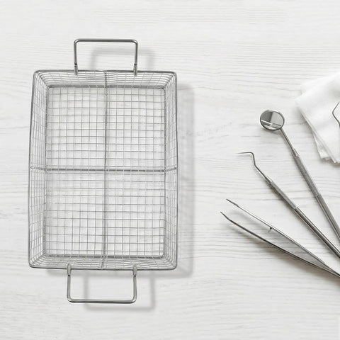 Ultrasonic Cleaning Basket For Delicate Gear And Jewelry Stainless Steel Lab Accessory That Keeps Small Parts Secure Boosts Fluid Circulation And Prevents Tangles In Watch Parts Jewelry Pieces And Tiny Tools, mesh tray with handle