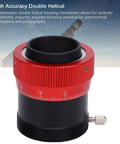 Double Helical Focuser For Telescopes Pro Grade Aluminum Alloy Focus Mechanism With 10mm Stroke and Red Adjustment Ring