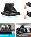 Crystal Clear Baby Car Mirror With 4.3 Inch HD Night Vision Display Safe Center Console Car Seat Camera shows setup and usage.