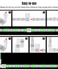 L Shape 4 Pin LED Connector Kit With 22 Clips For 10mm Strip Lights, Corner And Straight Connectors installation guide
