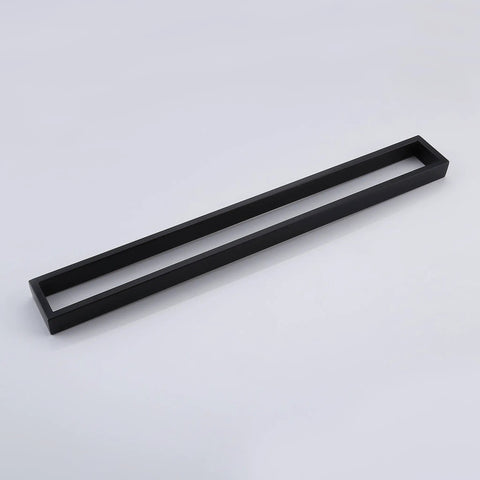 Matte Black 24 Inch Towel Bar Wall Mount For Bathrooms, Dope Modern SUS 304 Stainless Steel Towel Holder, angled view