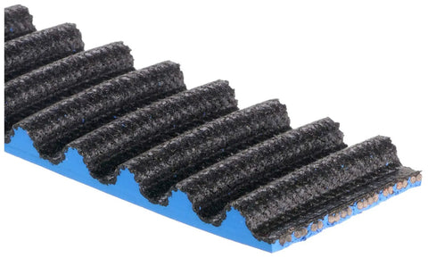 Close-up of Acura Integra 1.8L VTEC Racing Performance Timing Belt For 1994-2001 with textured surface and built tough details