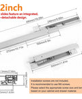 12 inch Heavy Duty Soft Close Undermount Drawer Slides With Full Extension Pull Out Shelf Glides For Kitchen Cabinet Trash Brackets.