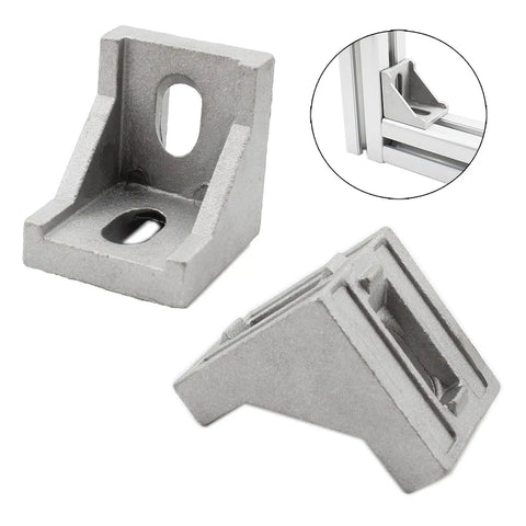 10 Pack Aluminum Profile Corner Bracket 40x35x40mm For 4040 Series 8mm Slot Aluminum Extrusion L Shape Right Angle Connector